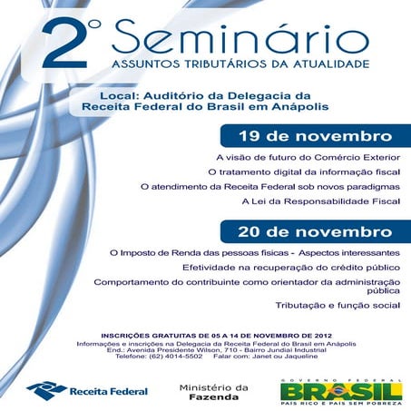 seminário rfb