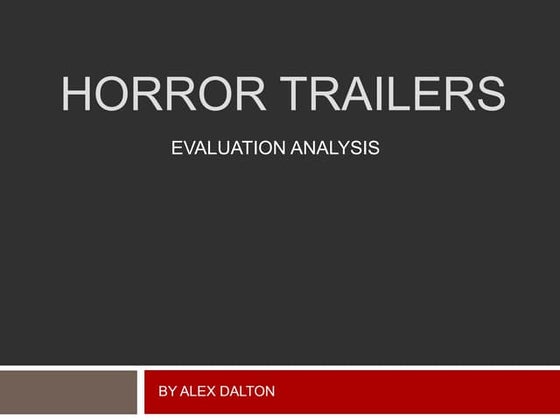 Media evaluation analysis part 1