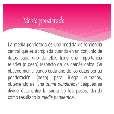 Media ponderada