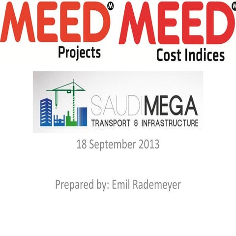 Meed projects presentation for ksa mega projects september 2013.v1