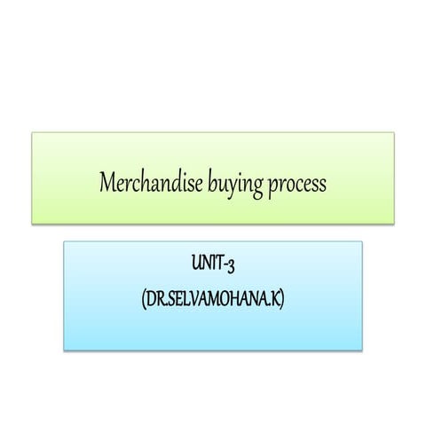 Merchandise management 