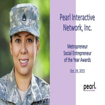 Metropreneur Social Entrepreneur of the Year presentation