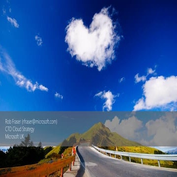 Microsoft - CTO Cloud Strategy - Rob Fraser