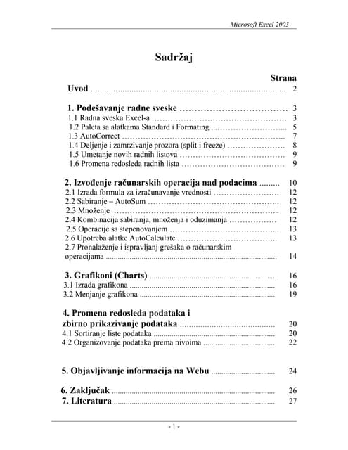 Microsoft excel 2003   informatika