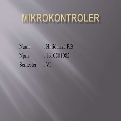 Mikrokontroler tugas