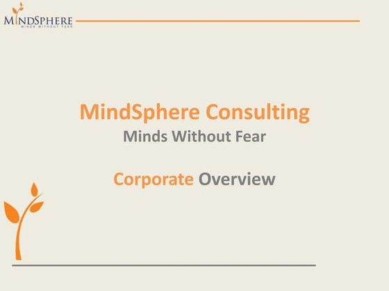 MindSphere Corporate Presentation