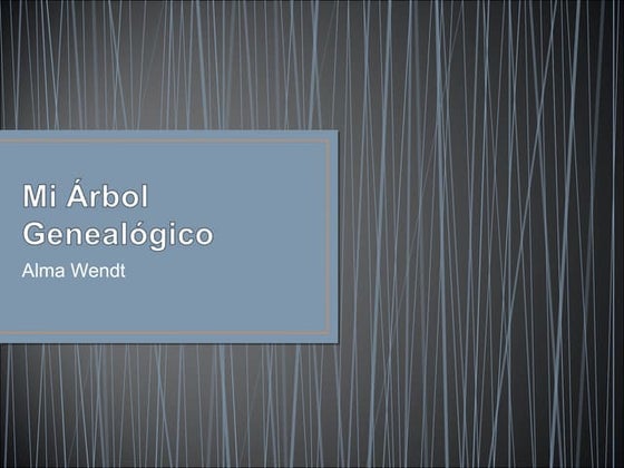 Mi Árbol Genealógico