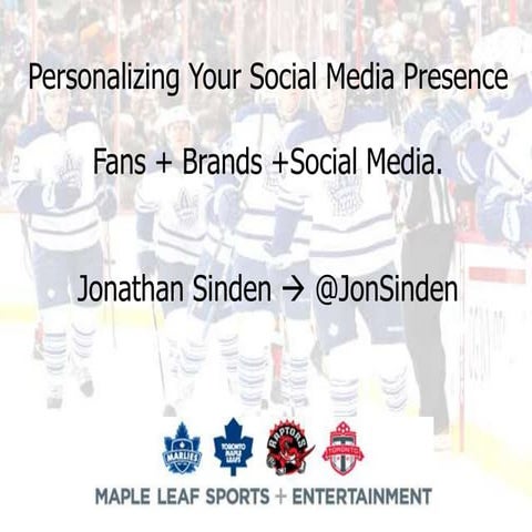 Personalize Social Media: Toronto Maple Leafs