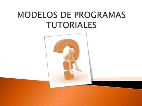 Modelos de programas tutoriales