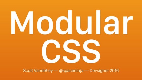 What is Modular CSS?