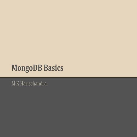 Mongo db basics