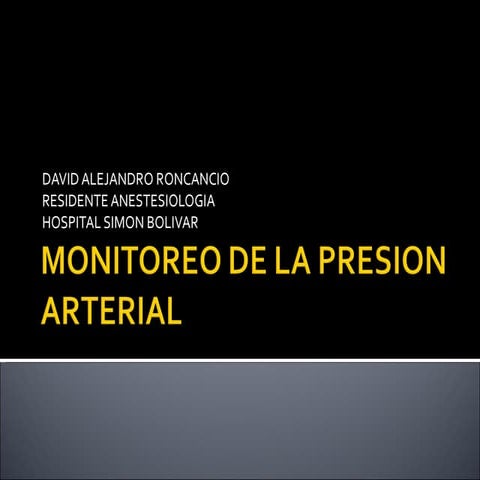 Monitoreo tension arterial