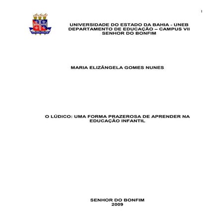 Monografia Maria Eizângela Pedagogia 2009