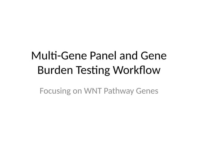 Multi_Gene_Panel_Workflow genetic therapy