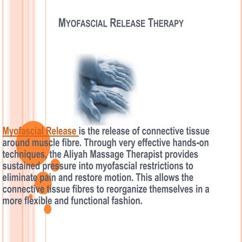 Myofascial release therapy