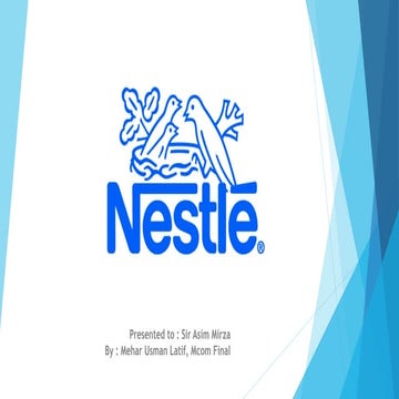 Nestle co.. mehar usman latif