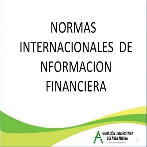 Normas Internacionales de Información Financiera