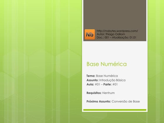 Nobytes Base Numerica