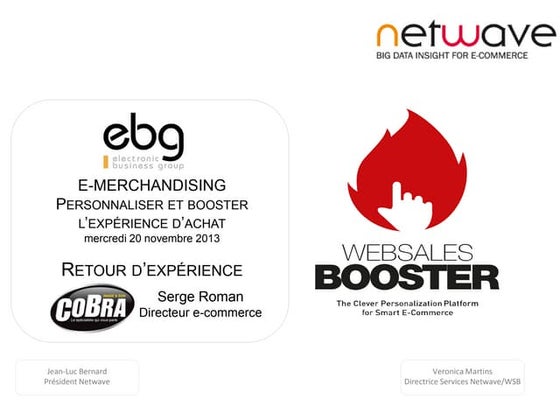 E-MERCHANDISING: Personnaliser et booster l'expérience d'achat client