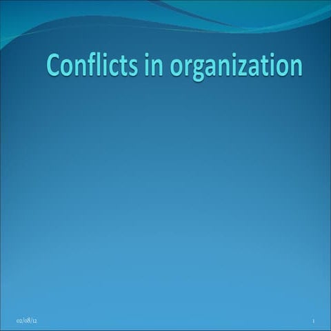 Conflict Management