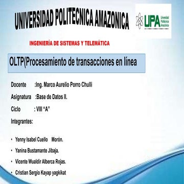 Oltp exposicion grupal