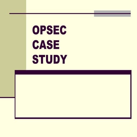 OPSEC Case Study - Bush In Iraq