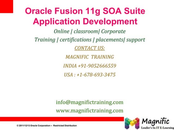 Oracle fusion 11g soa suite application development