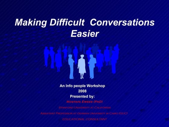 Making Difficult Conversations Easier