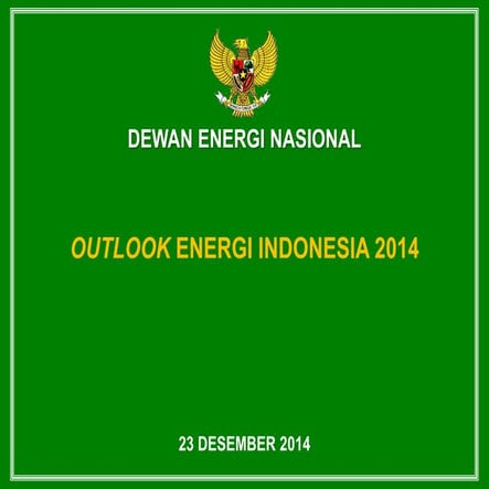 Outlook energi nasional 2014 