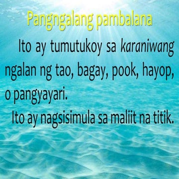 Pangngalang Pambalana 