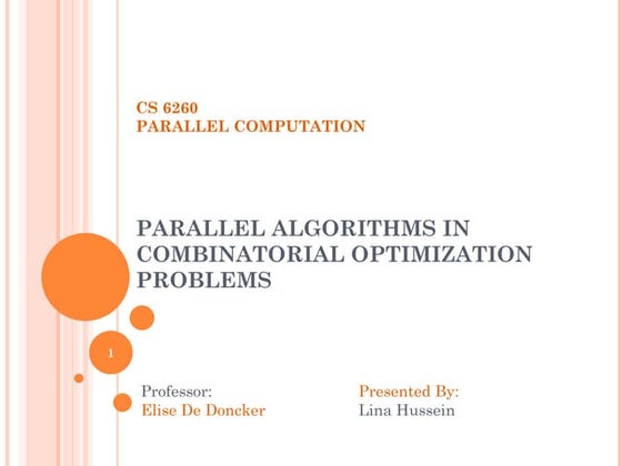 Parallel_Algorithms_In_Combinatorial_Optimization_Problems.ppt