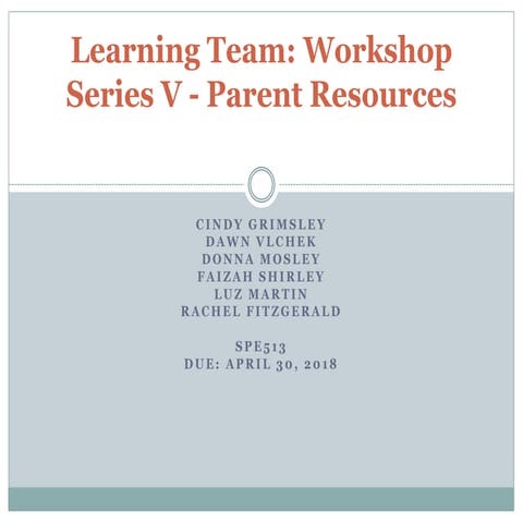 Parent Resources