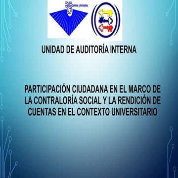 PARTICIPACIÓN CIUDADANA EN EL MARCO DE LA CONTRALORÍA.ppt