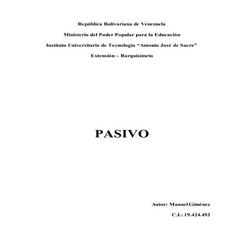 Pasivo