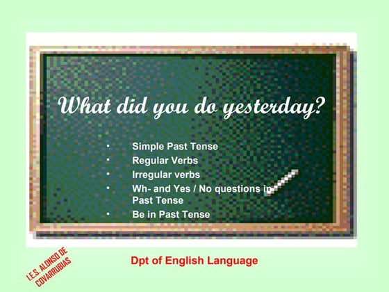 PAST SIMPLE POWER POINT