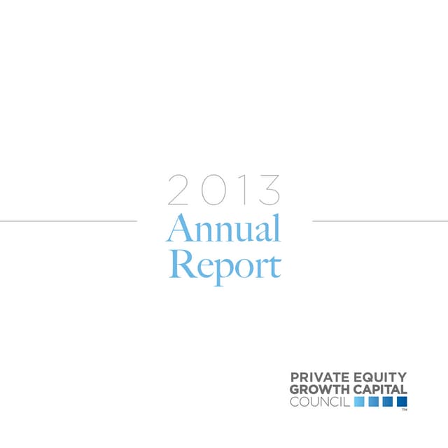 2013 PEGCC Annual Report