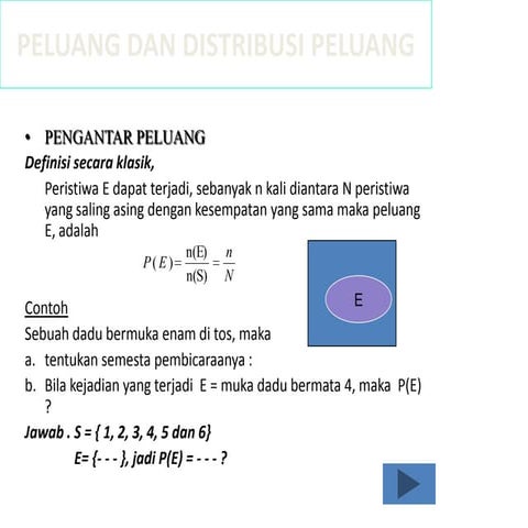 Peluang dan Distribusi Peluang