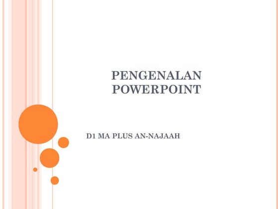 Pengenalan powerpoint