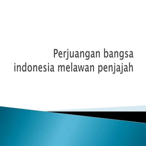 Perjuangan bangsa indonesia melawan penjajah