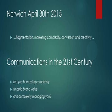 Peter Young  CIM Spring Marketing Conference 2015