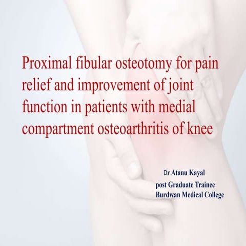 Proximal fibular osteotomy
