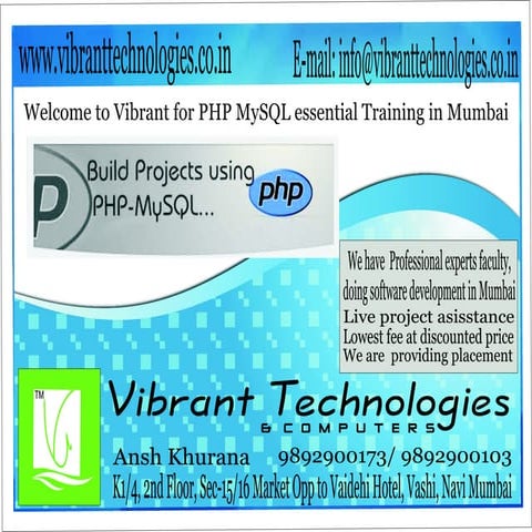 PHP -  Introduction to  Object Oriented Programming with PHP