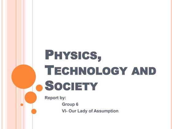 Physics, technology and society
