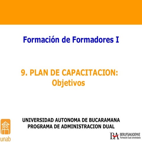 Plan de capacitacion