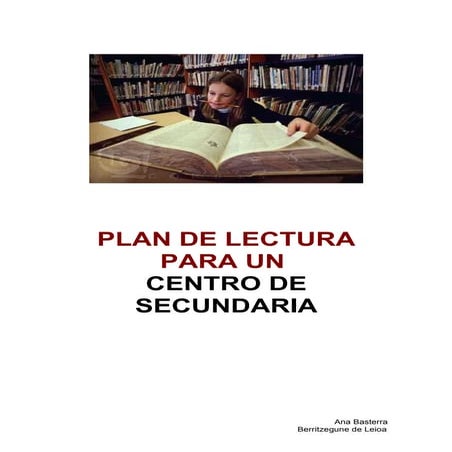 Plan de lectura para un Centro de Secundaria