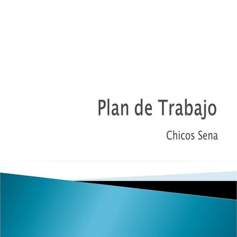 Plan De Trabajo