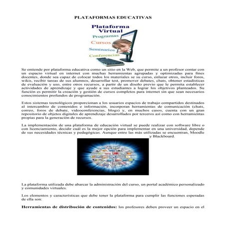 Plataformas virtuales