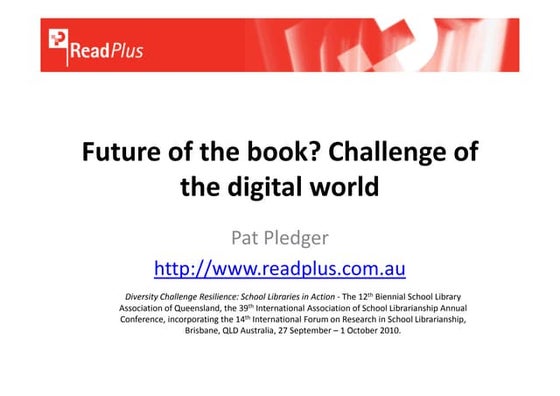 Future of the book - challenge of the digital world