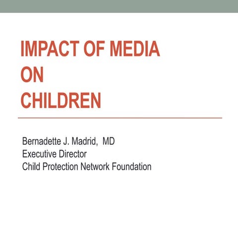Impact of Media on Children