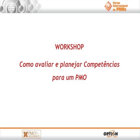 Criação de um Modelo de Competencias para PMO